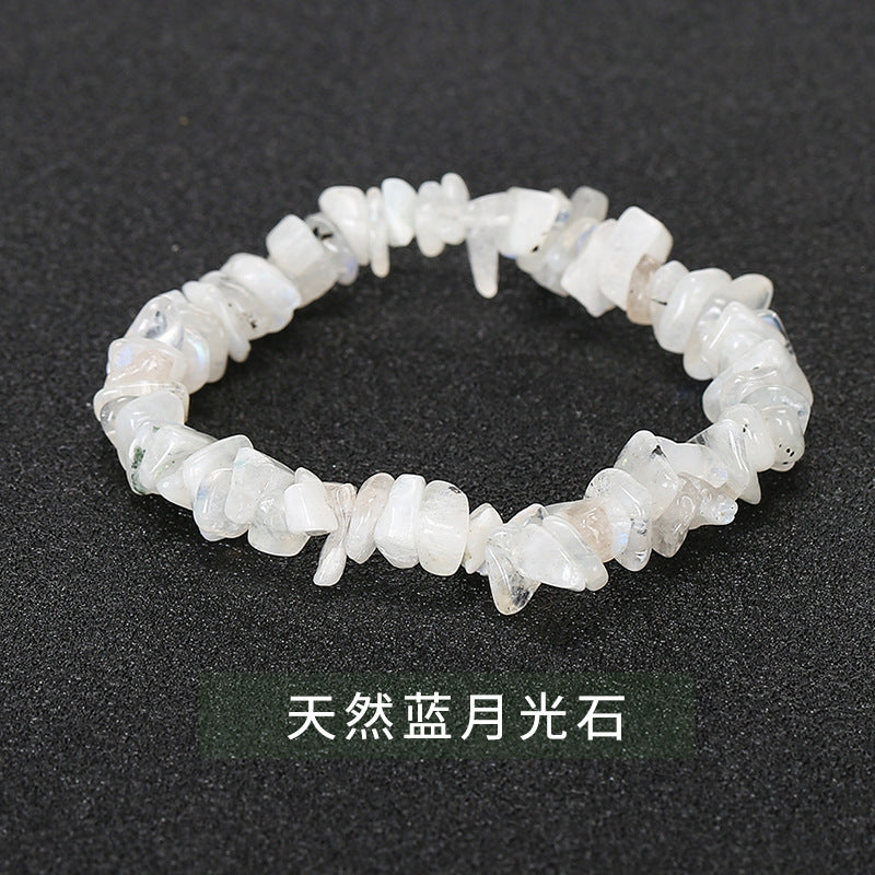 Wholesale Gravel Single Circle Natural Stone Bracelet